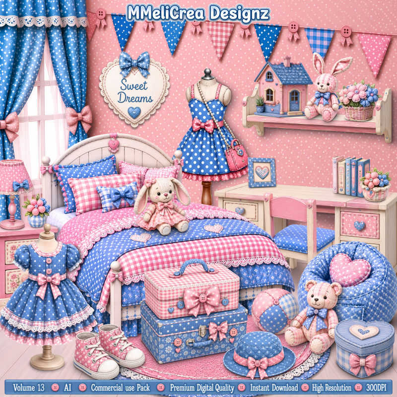 (image for) AI CU - VOL.13 - Fabric Nursery (CU4PU/PNG/PACK)